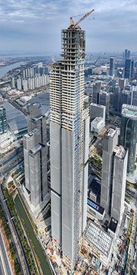 Super-high-rise steel-frame buildings
