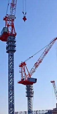 Assembly of the crane’s main steel structure