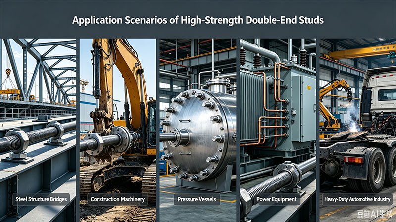 Applications of high-strength double-ended studs